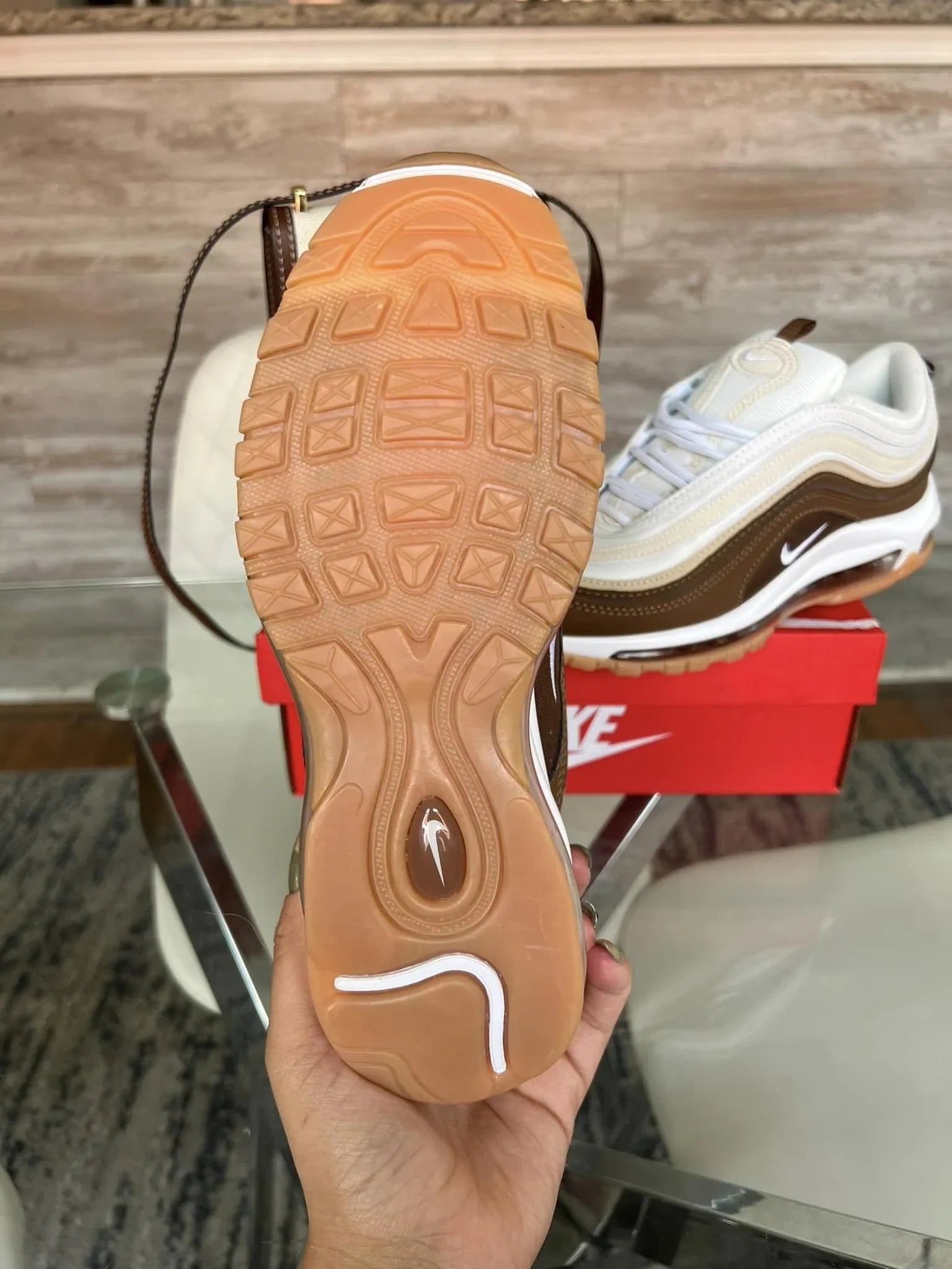 N-Brown Shoe & Bag Set