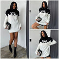 C-PRINTED KNITTED DRESS