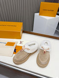 L- Fur Loafers